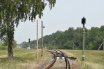 станция Жлобин-Северный: Светофор М2 с подъездного пути базы ПЧ
