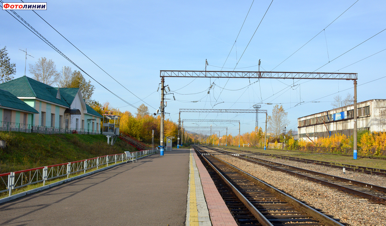 Вид с платформы в сторону Дивногорска