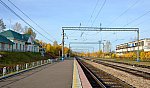 станция Красноярские Столбы: Вид с платформы в сторону Дивногорска