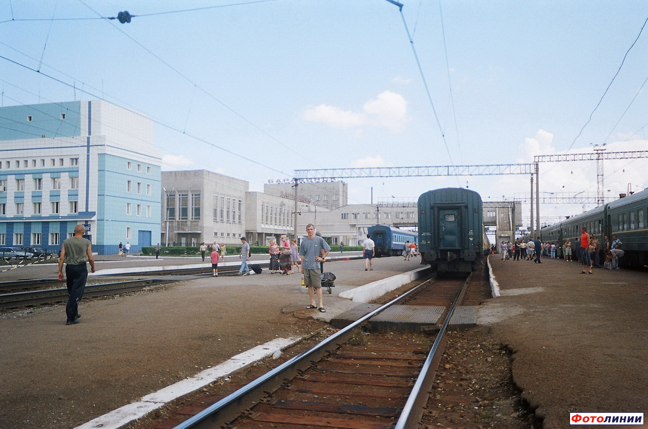 Вид станции в сторону Новосибирска