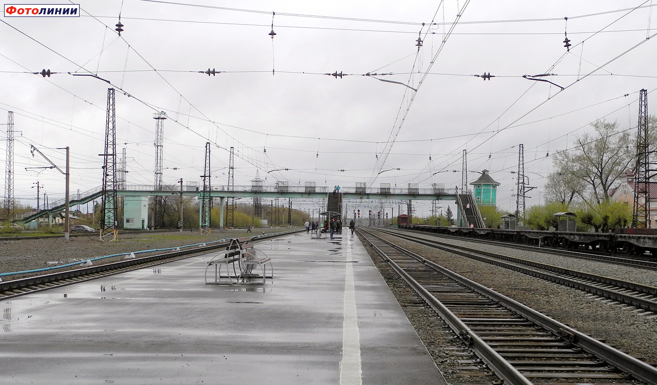 Вид с платформы в сторону Барабинска