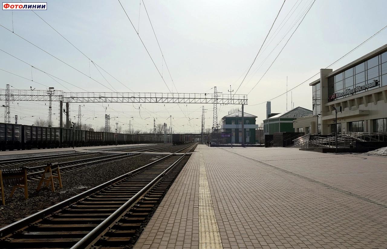 Вид в сторону Новосибирска с первой платформы
