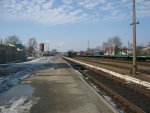 станция Сновск: Вид в сторону Гомеля