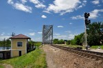 станция Сновск: Выходной светофор Н1 и мост через реку Снов