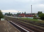 станция Сновск: Вид на локомотивное депо