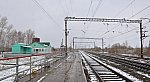 разъезд Межениновка: Вид с платформы в сторону Томска