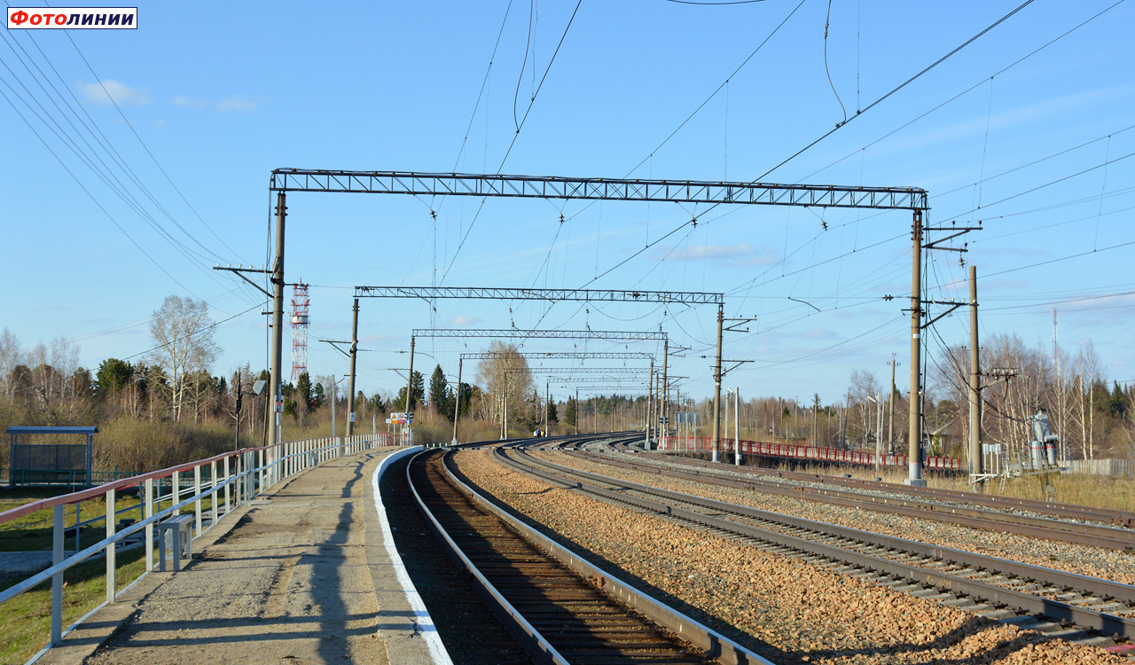 Вид с платформы в сторону Томска
