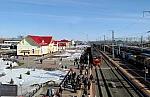 станция Черепаново: Вид в сторону Новосибирска с пешеходного моста
