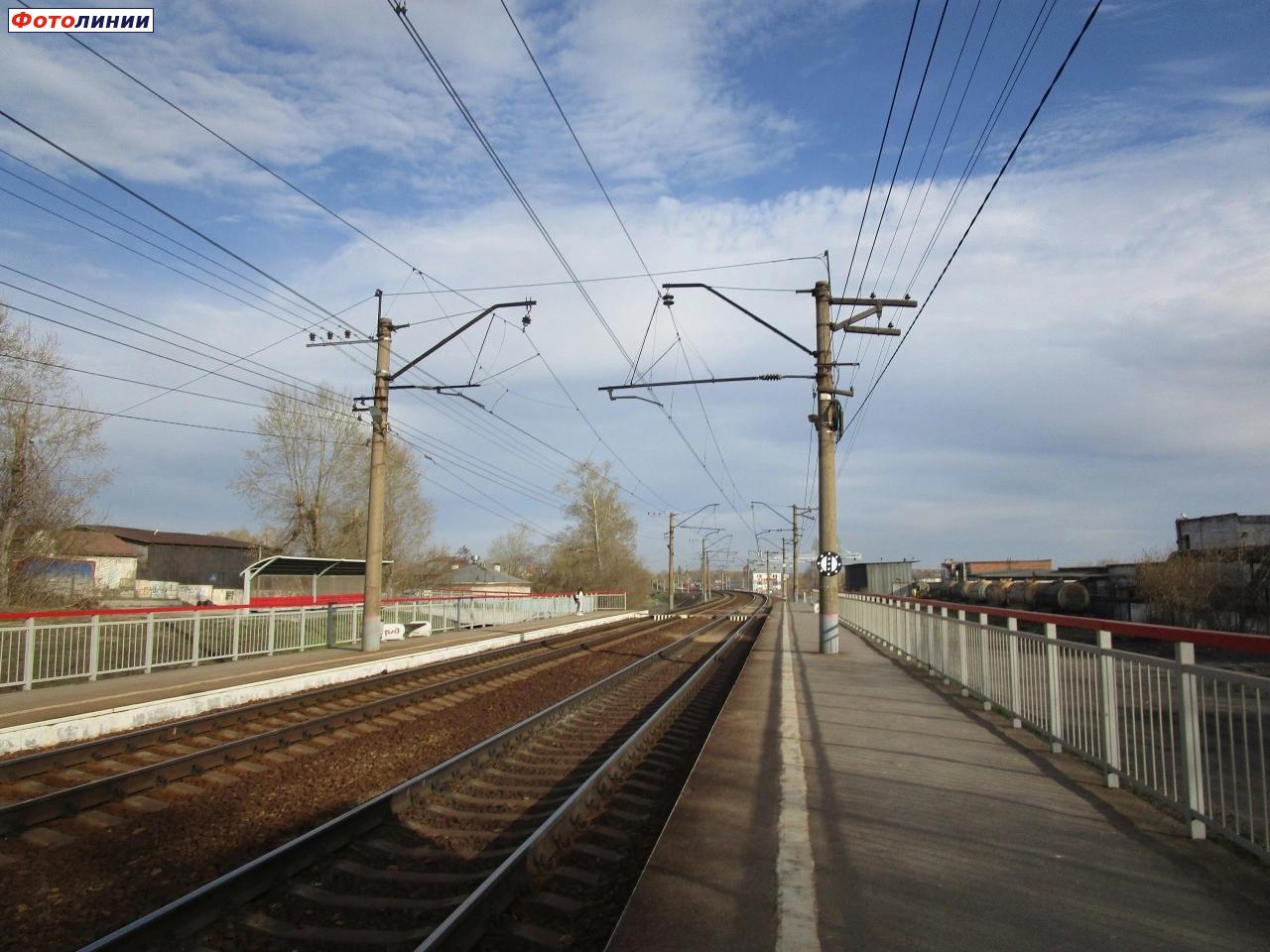 Платформы, вид в южном направлении (на Инскую, Черепаново)