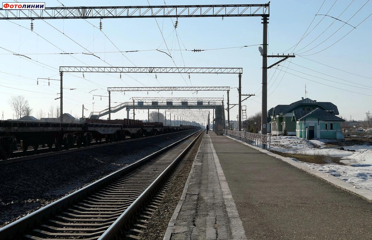 Вид в сторону Барнаула с первой платформы