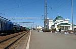 станция Алтайская: Платформа из Барнаула. Вид в сторону Черепаново