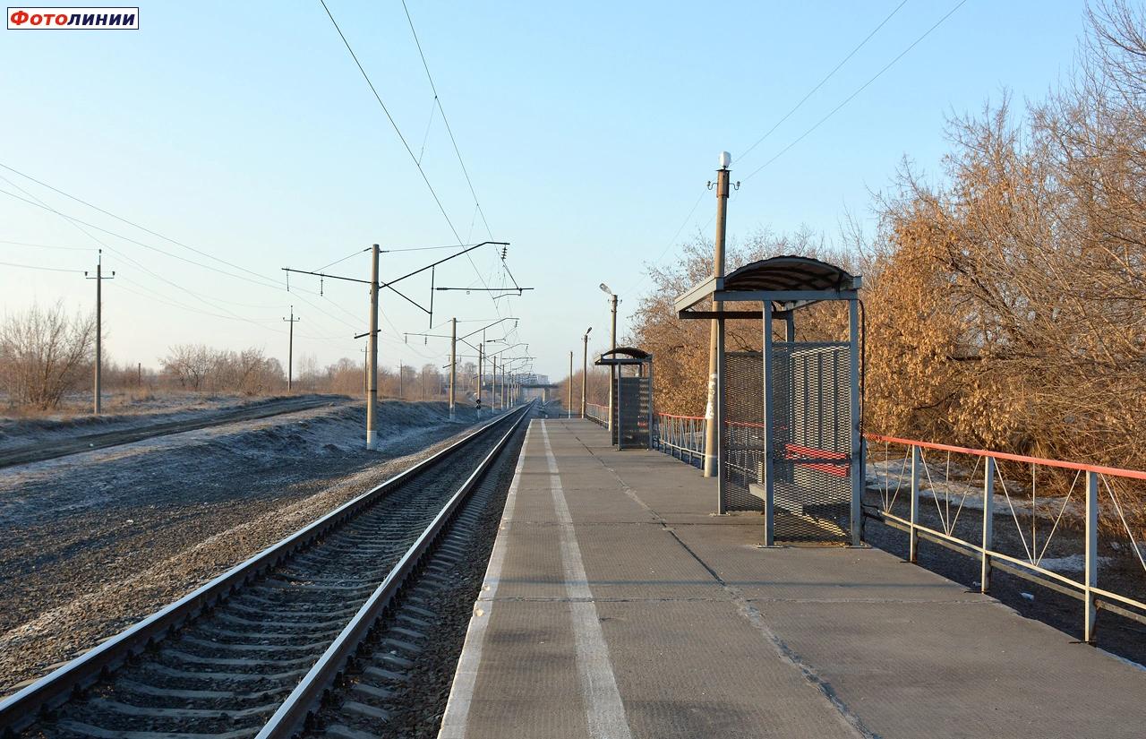 Вид с платформы в сторону Барнаула