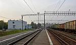 станция Осинники: Вид с платформы в сторону Новокузнецка