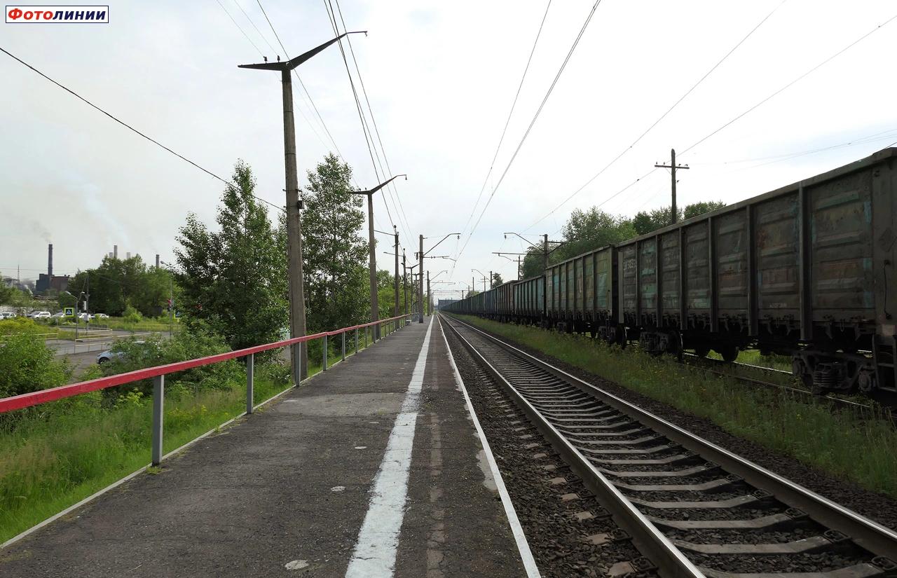 Вид с платформы в сторону ст. Новокузнецк