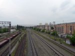 станция Киев-Днепровский: Вид на южную горловину станции