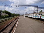 станция Киев-Днепровский: Вид в сторону Святошино