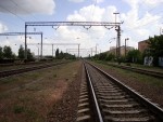 станция Киев-Днепровский: Вид в сторону Дарницы