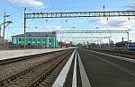 станция Кемерово: Вид в сторону ст. Топки со второй платформы