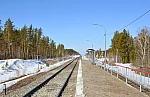 о.п. 23 км: Вид с платформы в сторону Барнаула