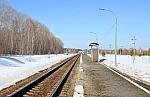 о.п. 25 км: Вид с платформы в сторону Барнаула