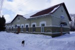 станция Кобыжчи: Пассажирское здание со стороны села
