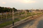 станция Киев-Демеевский: Путевая развязка, вид на о.п. Выдубычи