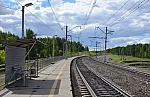 о.п. 2008 км: Вид с платформы в сторону Челябинска