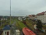 станция Челябинск-Главный: Вид на старый технический парк с переходного моста