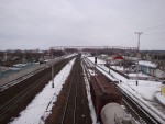 станция Васильков I: Вид в сторону Киева с моста