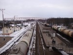 станция Васильков I: Вид в сторону Фастова с моста