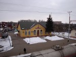 станция Васильков I: Вид на пассажирское здание с моста