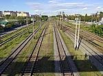 станция Вишневое: Вид с пешеходного моста в сторону Киева-Волынского