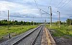 о.п. 120 км: Вид с платформы в сторону Каменска-Уральского
