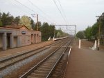 о.п. Макийчуково: Вид в сторону станции Бородянка