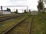 станция Святошино: Подъездной путь АНТК "Антонов", вид в сторону Коростеня