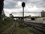 станция Святошино: Маневровый светофор № 12, граница подъездного пути АНТК "Антонов"