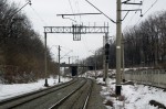 станция Борщаговка: Входной светофор ЧТ со стороны Киев-Волынскоо