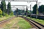 станция Борщаговка: Маршрутные светофоры ЧМ1 и ЧМ2, вид в сторону Борщаговки-Технической