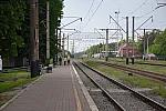 станция Беличи: Низкая платформа у 4 пути, вид в сторону Ирпеня