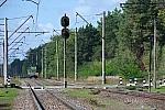 станция Клавдиево: Выходной светофор Н2Б. Вид в сторону Коростеня