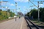 станция Клавдиево: Высокая платформа, вид в сторону Киева