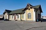 станция Клавдиево: Пассажирское здание, вид с обратной стороны