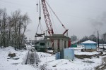 о.п. Выдубичи-Трипольские: Начало строительства путепровода