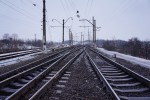 станция Мироновка: Чётная горловина. Вид в сторону Киева