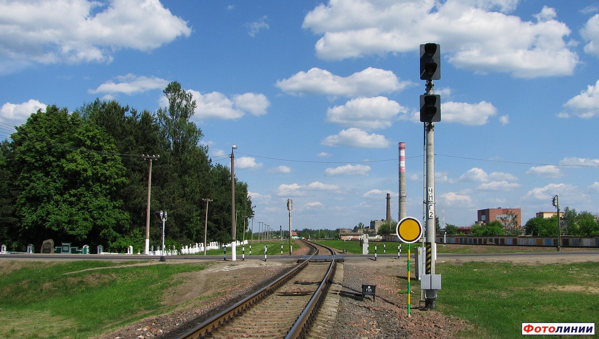 Маршрутный светофор ЧМГ2,вид со стороны Подольского парка