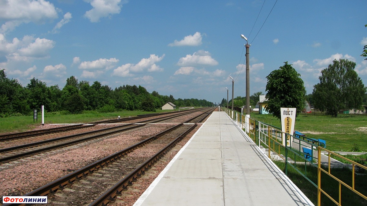 Вид с платформы в сторону Василевич