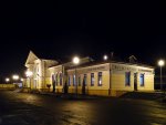 станция Калинковичи: Вокзал, вид ночью