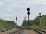 станция Якимовка: Выходные светофоры Ч3, Ч1, Ч2, Ч4