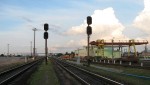 станция Калинковичи: Недействующие маршрутные светофоры ЧМБ, ЧМ перед демонтажем