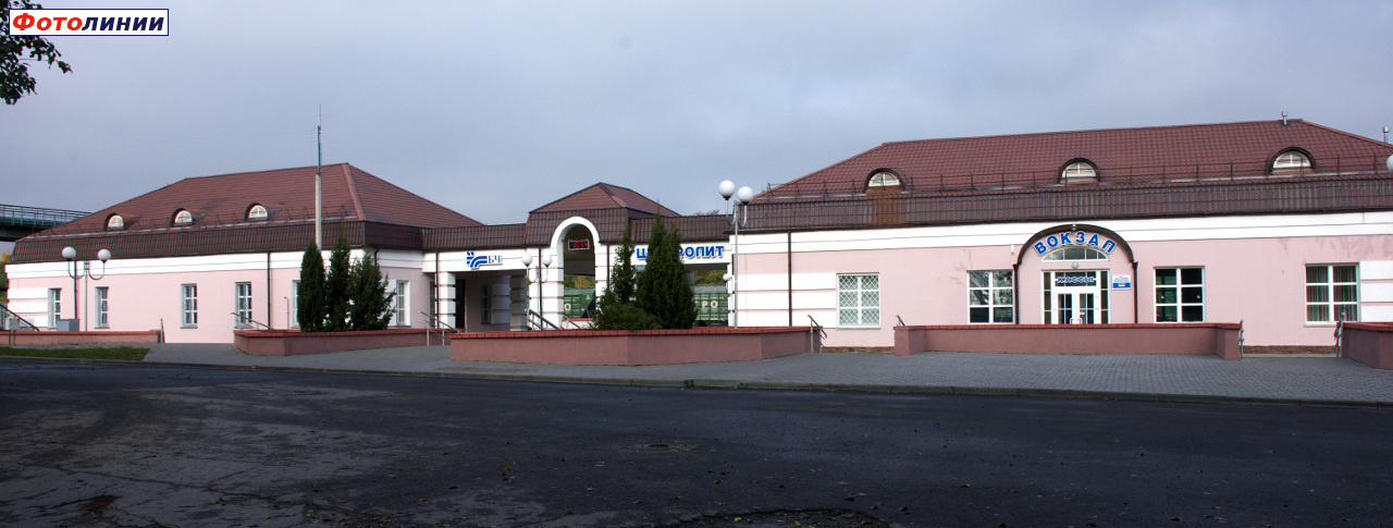 Пост ЭЦ и пассажирское здание, вид со стороны города